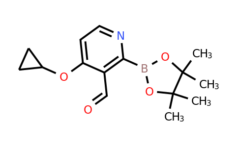 4-Cyclopropoxy-2-(4,4,5,5-tetramethyl-1,3,2-dioxaborolan-2-YL)nicotinaldehyde