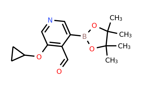 3-Cyclopropoxy-5-(4,4,5,5-tetramethyl-1,3,2-dioxaborolan-2-YL)isonicotinaldehyde