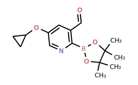 5-Cyclopropoxy-2-(4,4,5,5-tetramethyl-1,3,2-dioxaborolan-2-YL)nicotinaldehyde