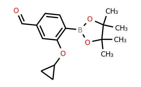 3-Cyclopropoxy-4-(4,4,5,5-tetramethyl-1,3,2-dioxaborolan-2-YL)benzaldehyde