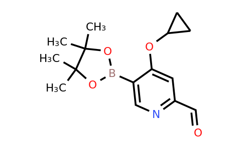 4-Cyclopropoxy-5-(4,4,5,5-tetramethyl-1,3,2-dioxaborolan-2-YL)picolinaldehyde