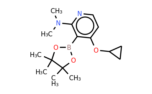4-Cyclopropoxy-N,n-dimethyl-3-(4,4,5,5-tetramethyl-1,3,2-dioxaborolan-2-YL)pyridin-2-amine