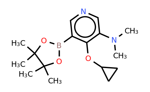 4-Cyclopropoxy-N,n-dimethyl-5-(4,4,5,5-tetramethyl-1,3,2-dioxaborolan-2-YL)pyridin-3-amine