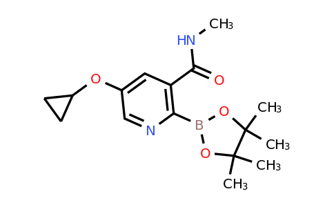 5-Cyclopropoxy-N-methyl-2-(4,4,5,5-tetramethyl-1,3,2-dioxaborolan-2-YL)nicotinamide