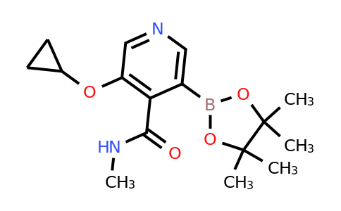 3-Cyclopropoxy-N-methyl-5-(4,4,5,5-tetramethyl-1,3,2-dioxaborolan-2-YL)isonicotinamide