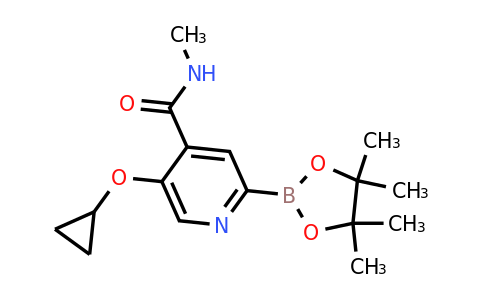 5-Cyclopropoxy-N-methyl-2-(4,4,5,5-tetramethyl-1,3,2-dioxaborolan-2-YL)isonicotinamide