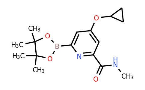 4-Cyclopropoxy-N-methyl-6-(4,4,5,5-tetramethyl-1,3,2-dioxaborolan-2-YL)picolinamide