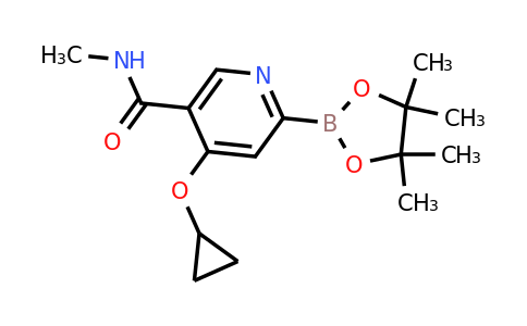 4-Cyclopropoxy-N-methyl-6-(4,4,5,5-tetramethyl-1,3,2-dioxaborolan-2-YL)nicotinamide