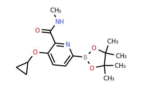 3-Cyclopropoxy-N-methyl-6-(4,4,5,5-tetramethyl-1,3,2-dioxaborolan-2-YL)picolinamide
