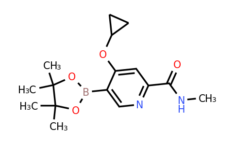 4-Cyclopropoxy-N-methyl-5-(4,4,5,5-tetramethyl-1,3,2-dioxaborolan-2-YL)picolinamide