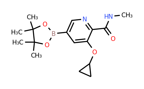 3-Cyclopropoxy-N-methyl-5-(4,4,5,5-tetramethyl-1,3,2-dioxaborolan-2-YL)picolinamide