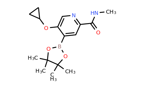 5-Cyclopropoxy-N-methyl-4-(4,4,5,5-tetramethyl-1,3,2-dioxaborolan-2-YL)picolinamide