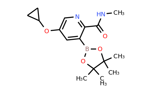 5-Cyclopropoxy-N-methyl-3-(4,4,5,5-tetramethyl-1,3,2-dioxaborolan-2-YL)picolinamide