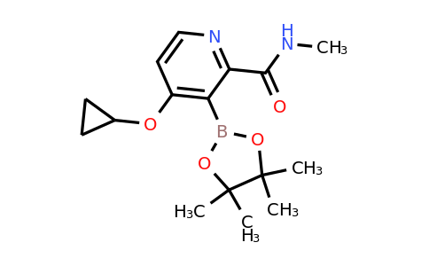 4-Cyclopropoxy-N-methyl-3-(4,4,5,5-tetramethyl-1,3,2-dioxaborolan-2-YL)picolinamide