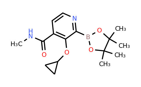 3-Cyclopropoxy-N-methyl-2-(4,4,5,5-tetramethyl-1,3,2-dioxaborolan-2-YL)isonicotinamide