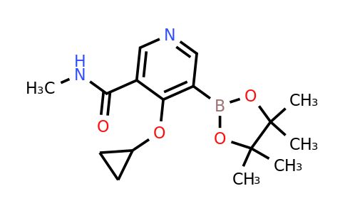 4-Cyclopropoxy-N-methyl-5-(4,4,5,5-tetramethyl-1,3,2-dioxaborolan-2-YL)nicotinamide