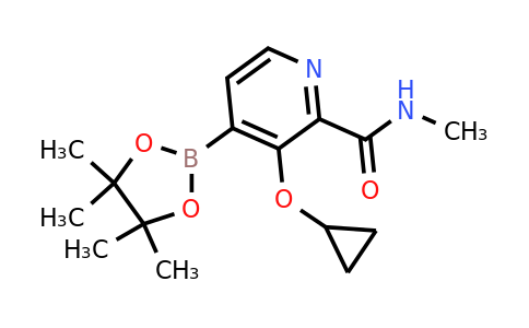 3-Cyclopropoxy-N-methyl-4-(4,4,5,5-tetramethyl-1,3,2-dioxaborolan-2-YL)picolinamide