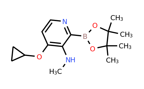 4-Cyclopropoxy-N-methyl-2-(4,4,5,5-tetramethyl-1,3,2-dioxaborolan-2-YL)pyridin-3-amine