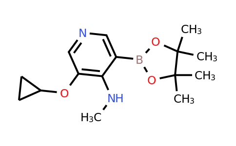 3-Cyclopropoxy-N-methyl-5-(4,4,5,5-tetramethyl-1,3,2-dioxaborolan-2-YL)pyridin-4-amine