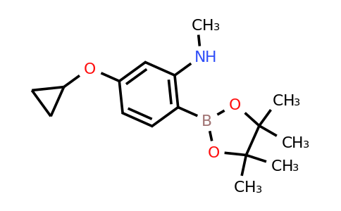 5-Cyclopropoxy-N-methyl-2-(4,4,5,5-tetramethyl-1,3,2-dioxaborolan-2-YL)aniline