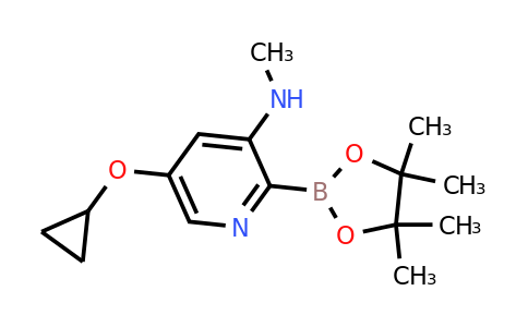 5-Cyclopropoxy-N-methyl-2-(4,4,5,5-tetramethyl-1,3,2-dioxaborolan-2-YL)pyridin-3-amine