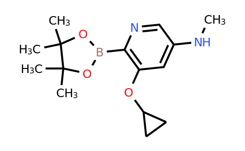 5-Cyclopropoxy-N-methyl-6-(4,4,5,5-tetramethyl-1,3,2-dioxaborolan-2-YL)pyridin-3-amine