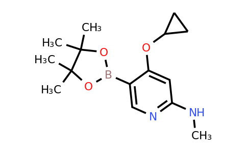 4-Cyclopropoxy-N-methyl-5-(4,4,5,5-tetramethyl-1,3,2-dioxaborolan-2-YL)pyridin-2-amine