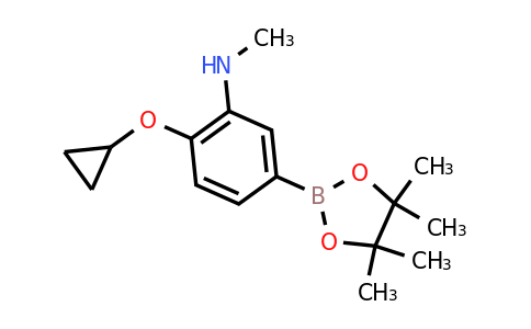 2-Cyclopropoxy-N-methyl-5-(4,4,5,5-tetramethyl-1,3,2-dioxaborolan-2-YL)aniline