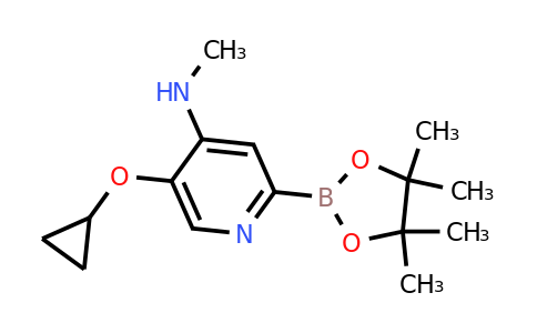 5-Cyclopropoxy-N-methyl-2-(4,4,5,5-tetramethyl-1,3,2-dioxaborolan-2-YL)pyridin-4-amine