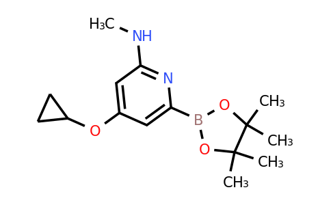 4-Cyclopropoxy-N-methyl-6-(4,4,5,5-tetramethyl-1,3,2-dioxaborolan-2-YL)pyridin-2-amine