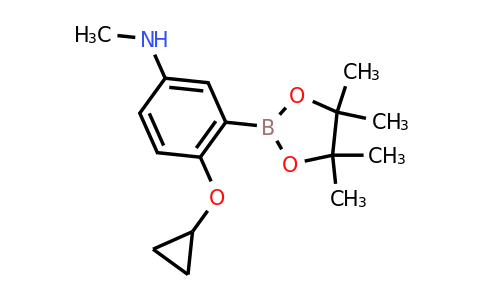 4-Cyclopropoxy-N-methyl-3-(4,4,5,5-tetramethyl-1,3,2-dioxaborolan-2-YL)aniline