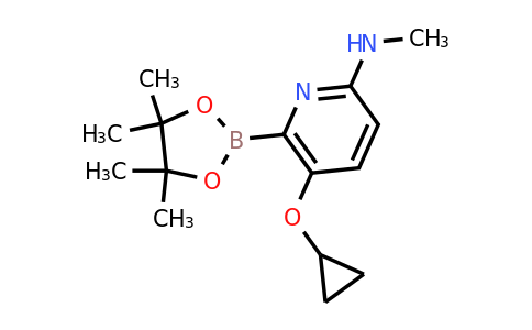 5-Cyclopropoxy-N-methyl-6-(4,4,5,5-tetramethyl-1,3,2-dioxaborolan-2-YL)pyridin-2-amine
