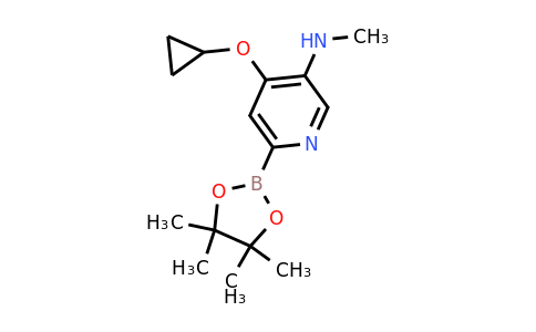 4-Cyclopropoxy-N-methyl-6-(4,4,5,5-tetramethyl-1,3,2-dioxaborolan-2-YL)pyridin-3-amine