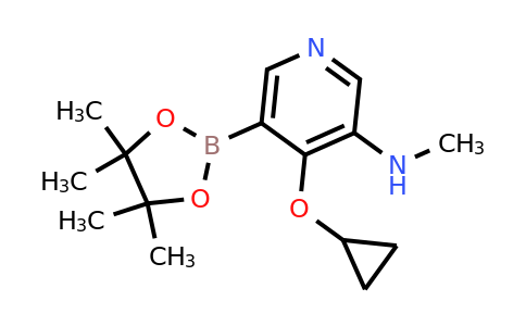 4-Cyclopropoxy-N-methyl-5-(4,4,5,5-tetramethyl-1,3,2-dioxaborolan-2-YL)pyridin-3-amine