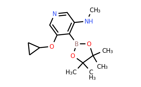 5-Cyclopropoxy-N-methyl-4-(4,4,5,5-tetramethyl-1,3,2-dioxaborolan-2-YL)pyridin-3-amine