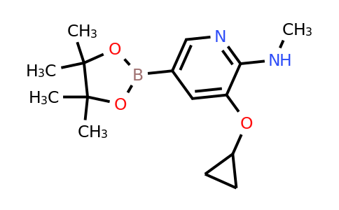 3-Cyclopropoxy-N-methyl-5-(4,4,5,5-tetramethyl-1,3,2-dioxaborolan-2-YL)pyridin-2-amine
