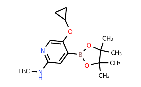 5-Cyclopropoxy-N-methyl-4-(4,4,5,5-tetramethyl-1,3,2-dioxaborolan-2-YL)pyridin-2-amine