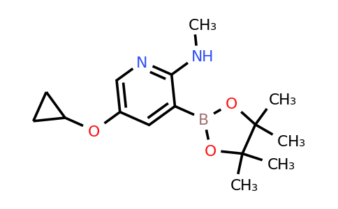 5-Cyclopropoxy-N-methyl-3-(4,4,5,5-tetramethyl-1,3,2-dioxaborolan-2-YL)pyridin-2-amine