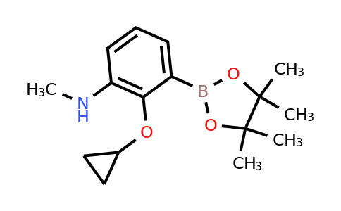 2-Cyclopropoxy-N-methyl-3-(4,4,5,5-tetramethyl-1,3,2-dioxaborolan-2-YL)aniline