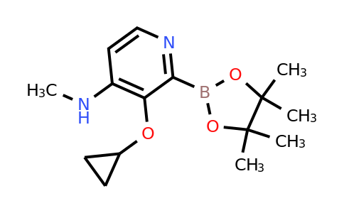 3-Cyclopropoxy-N-methyl-2-(4,4,5,5-tetramethyl-1,3,2-dioxaborolan-2-YL)pyridin-4-amine