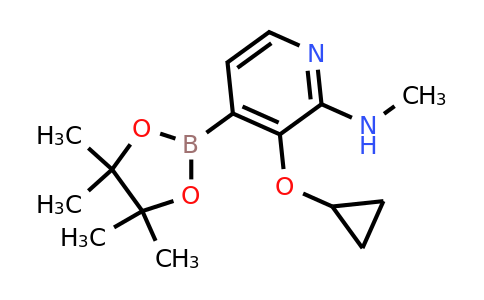 3-Cyclopropoxy-N-methyl-4-(4,4,5,5-tetramethyl-1,3,2-dioxaborolan-2-YL)pyridin-2-amine