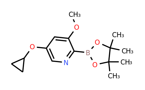 5-Cyclopropoxy-3-methoxy-2-(4,4,5,5-tetramethyl-1,3,2-dioxaborolan-2-YL)pyridine