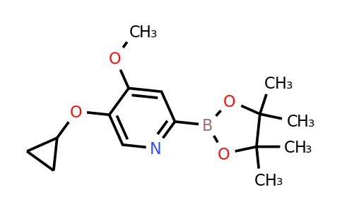 5-Cyclopropoxy-4-methoxy-2-(4,4,5,5-tetramethyl-1,3,2-dioxaborolan-2-YL)pyridine