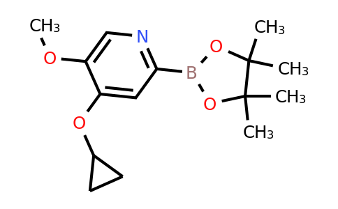 4-Cyclopropoxy-5-methoxy-2-(4,4,5,5-tetramethyl-1,3,2-dioxaborolan-2-YL)pyridine