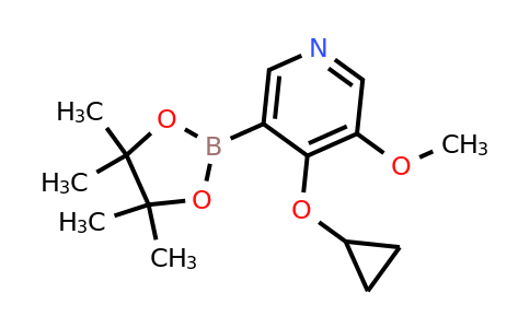 4-Cyclopropoxy-3-methoxy-5-(4,4,5,5-tetramethyl-1,3,2-dioxaborolan-2-YL)pyridine