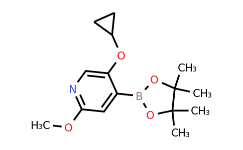 5-Cyclopropoxy-2-methoxy-4-(4,4,5,5-tetramethyl-1,3,2-dioxaborolan-2-YL)pyridine