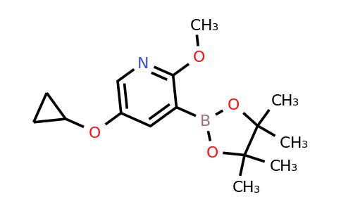 5-Cyclopropoxy-2-methoxy-3-(4,4,5,5-tetramethyl-1,3,2-dioxaborolan-2-YL)pyridine
