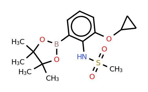 N-(2-cyclopropoxy-6-(4,4,5,5-tetramethyl-1,3,2-dioxaborolan-2-YL)phenyl)methanesulfonamide