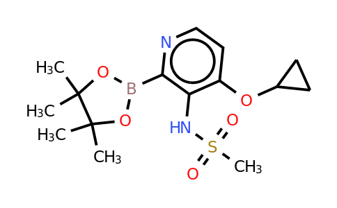 N-(4-cyclopropoxy-2-(4,4,5,5-tetramethyl-1,3,2-dioxaborolan-2-YL)pyridin-3-YL)methanesulfonamide