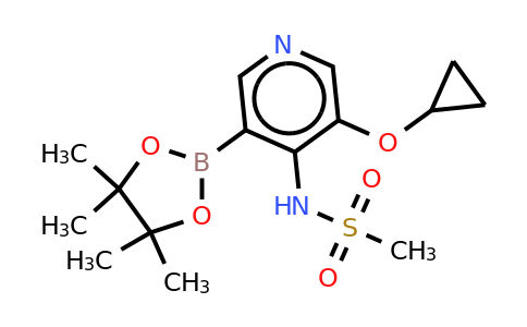 N-(3-cyclopropoxy-5-(4,4,5,5-tetramethyl-1,3,2-dioxaborolan-2-YL)pyridin-4-YL)methanesulfonamide